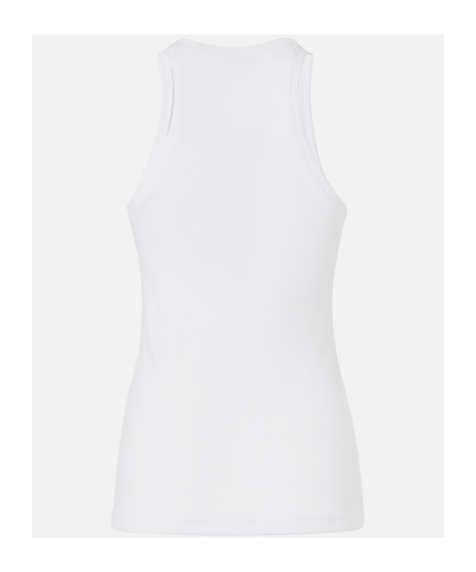 Pinko Ribbed Camisole Top With Logo In White