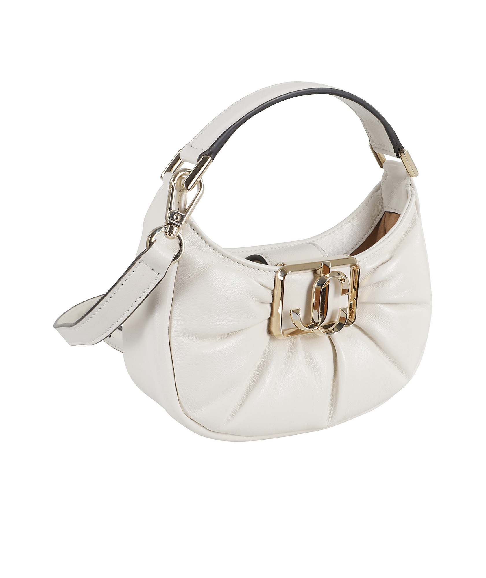 Shop Jimmy Choo Mini Edie Hobo Bag In White