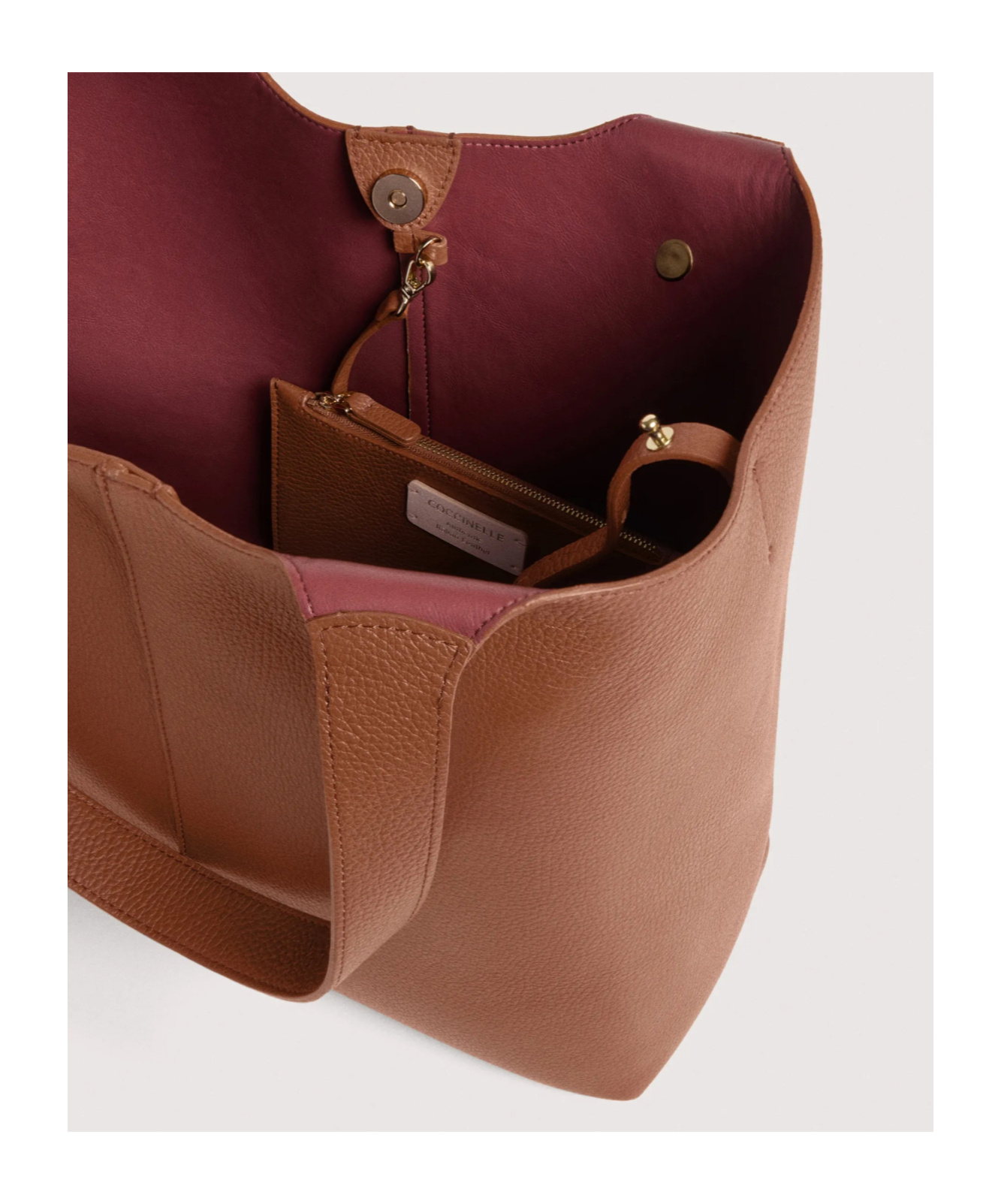 Coccinelle C-easy Large Tote In Brown