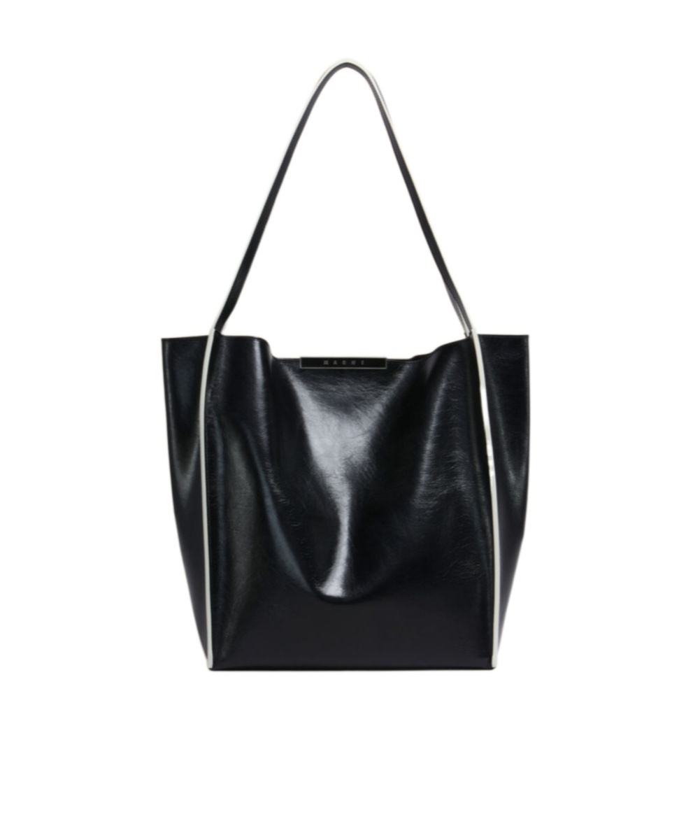 Marni Cresta E/w Tote Bag In Black