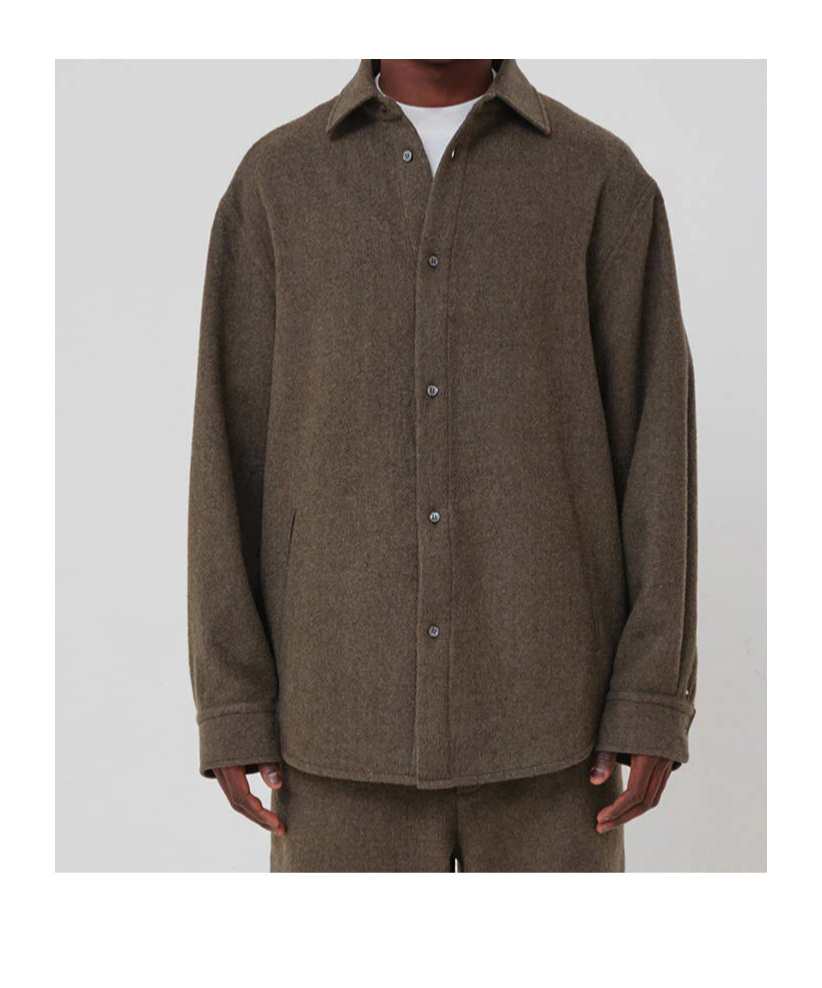 Darkpark Keanu Japanese Shirt In Brown