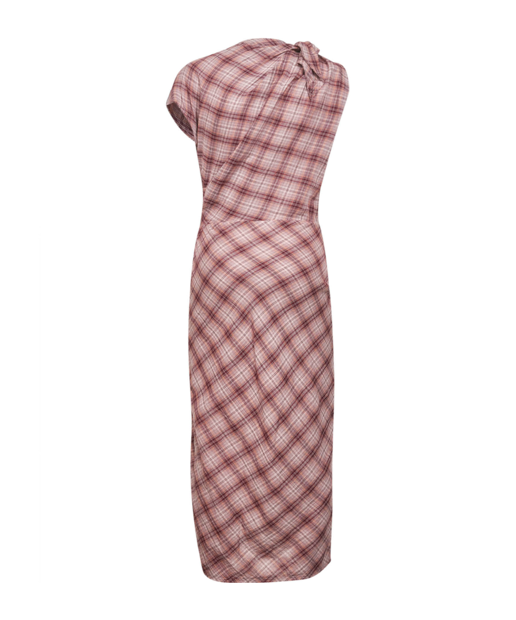 Isabel Marant Étoile Asymmetric Tied Maxi Dress In Pink