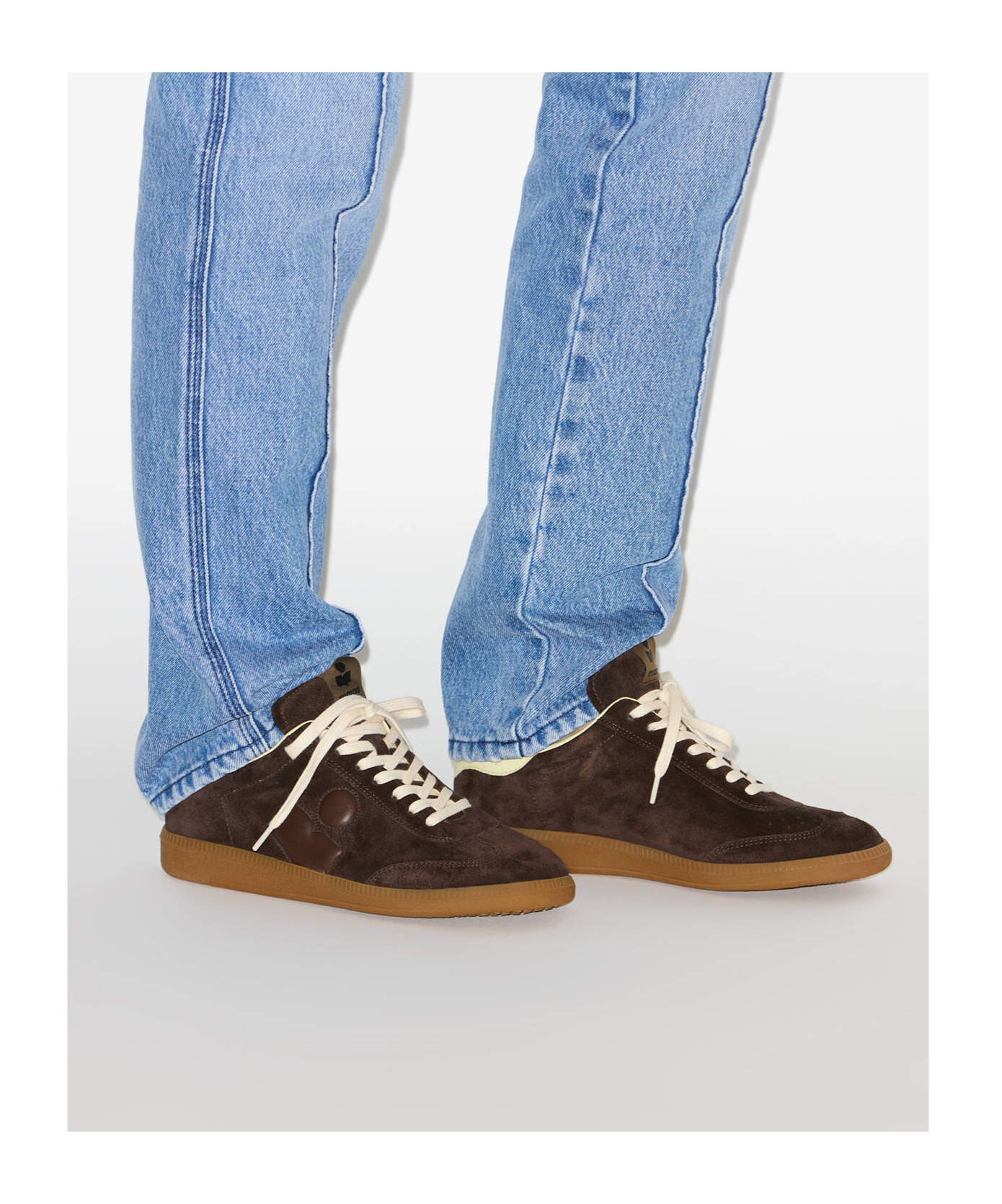 Isabel Marant Bryce Low-top Suede Sneakers Shoes In Brown