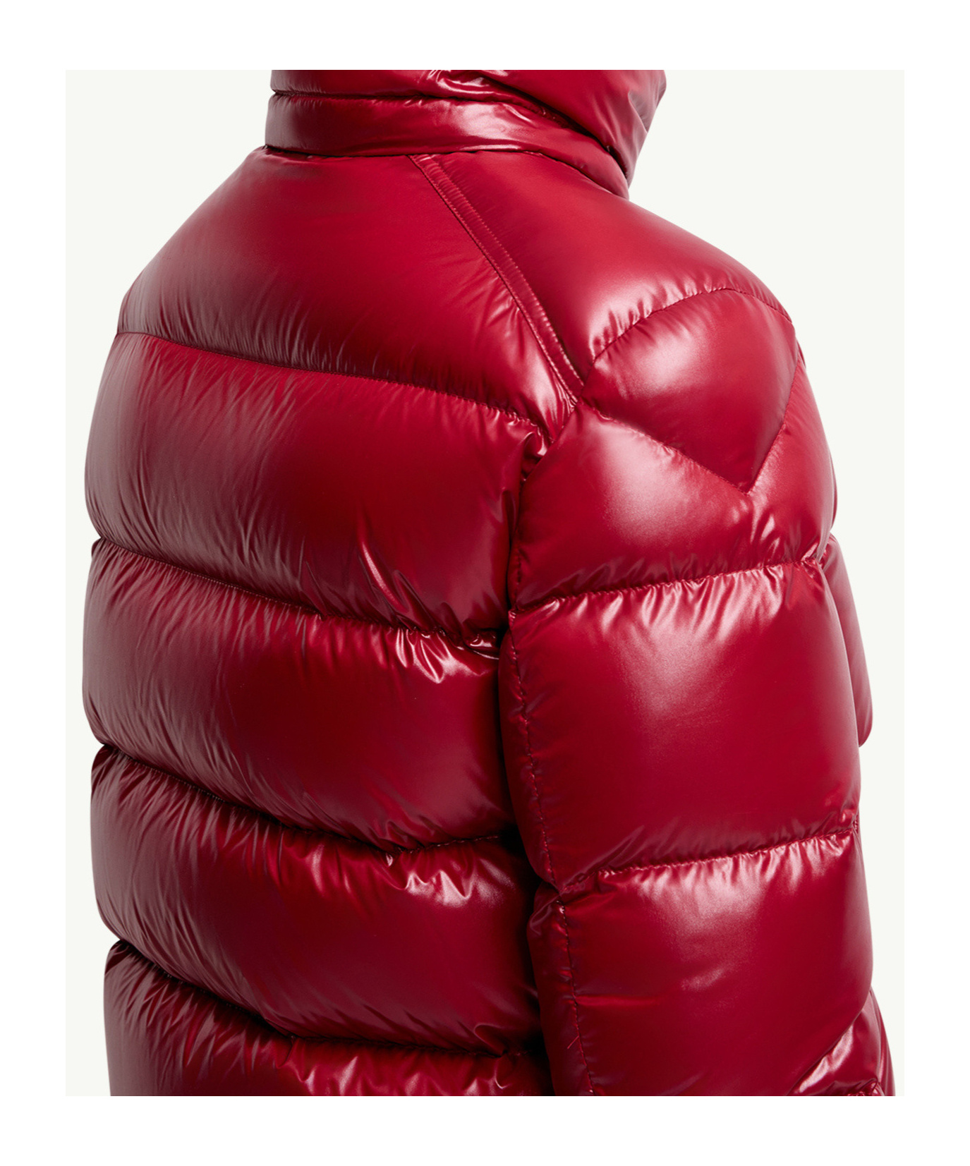 Moncler Long Sleeve Down Jacket In Red