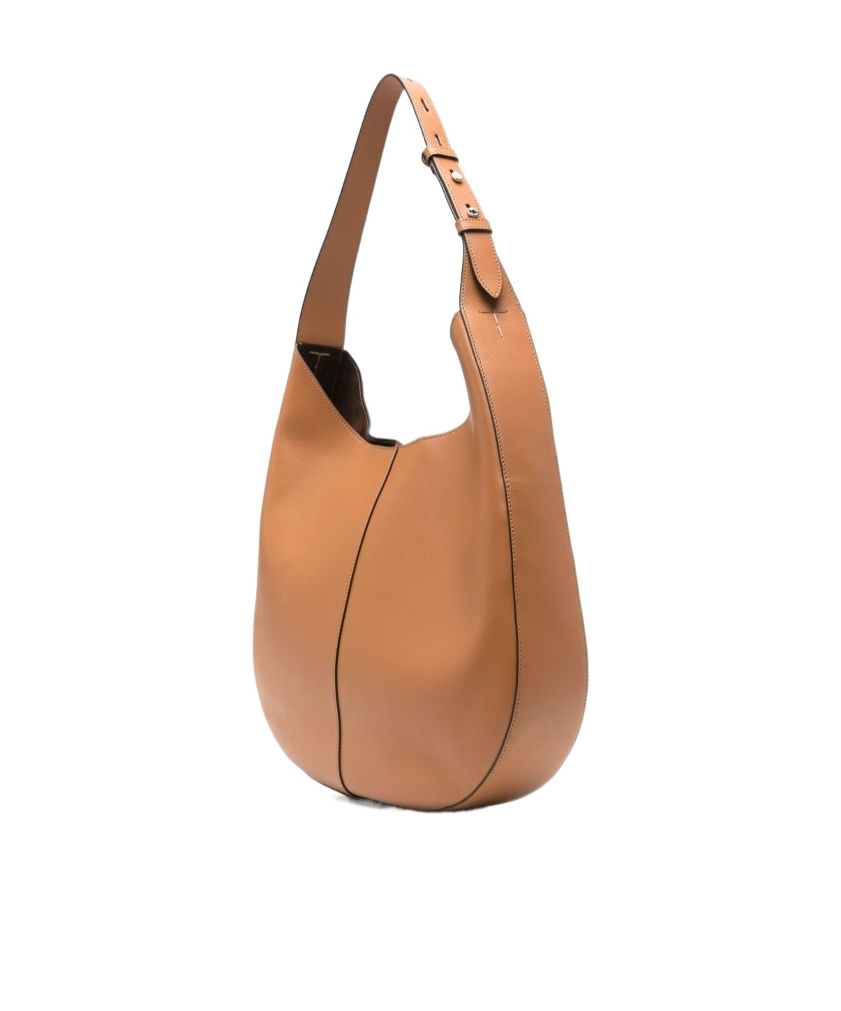 Tod's Di Bag Hobo Logo Detailed Medium Shoulder Bag In Brown