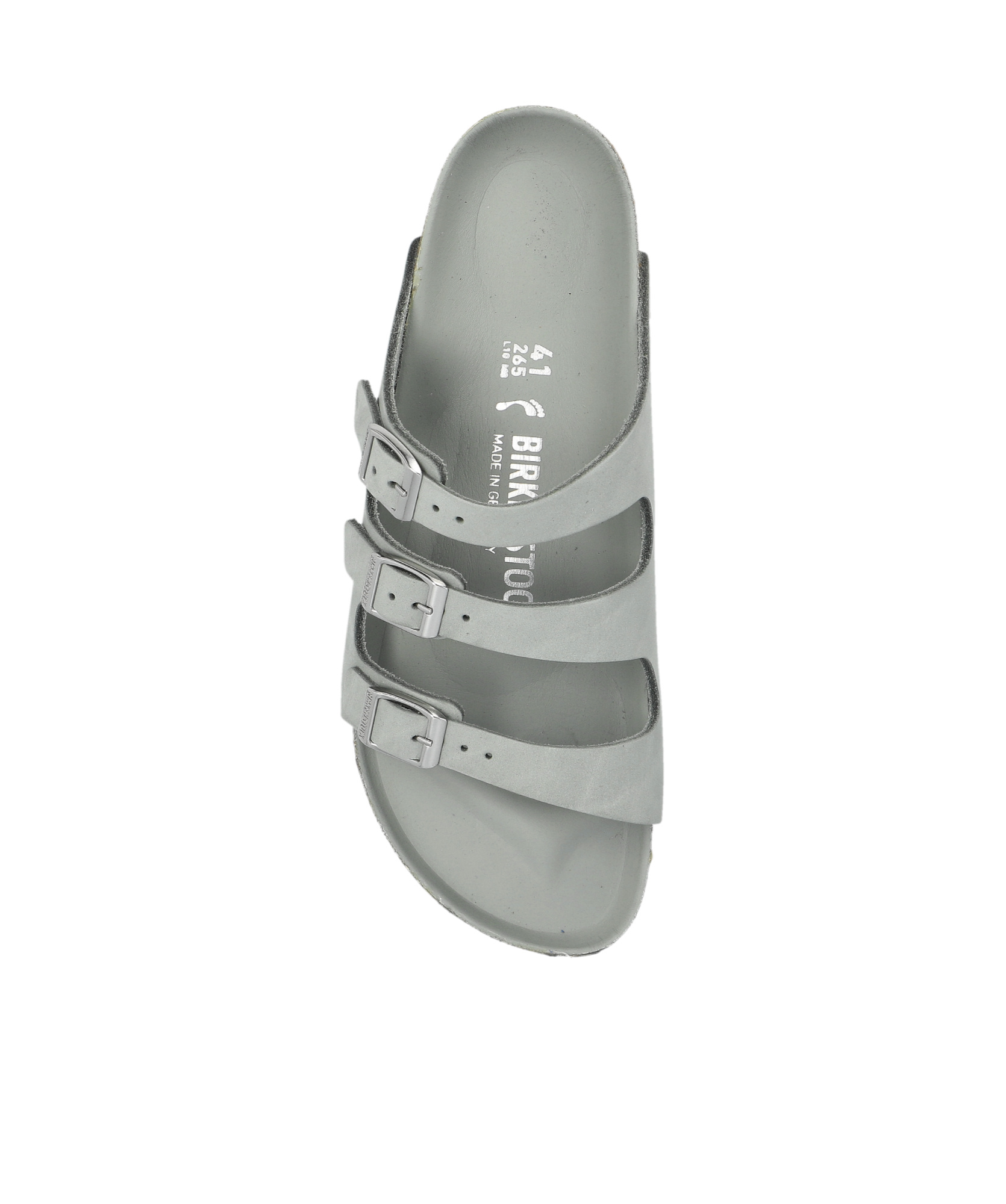 Shop Birkenstock Florida Slides In Gray
