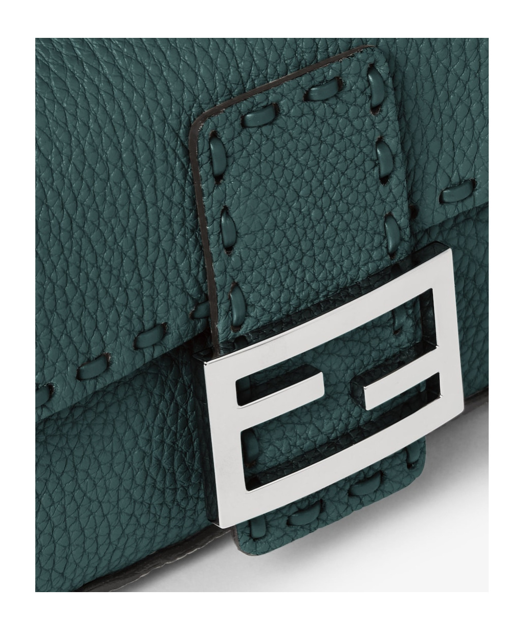 Fendi Baguette Mini Shoulder Bag In Green