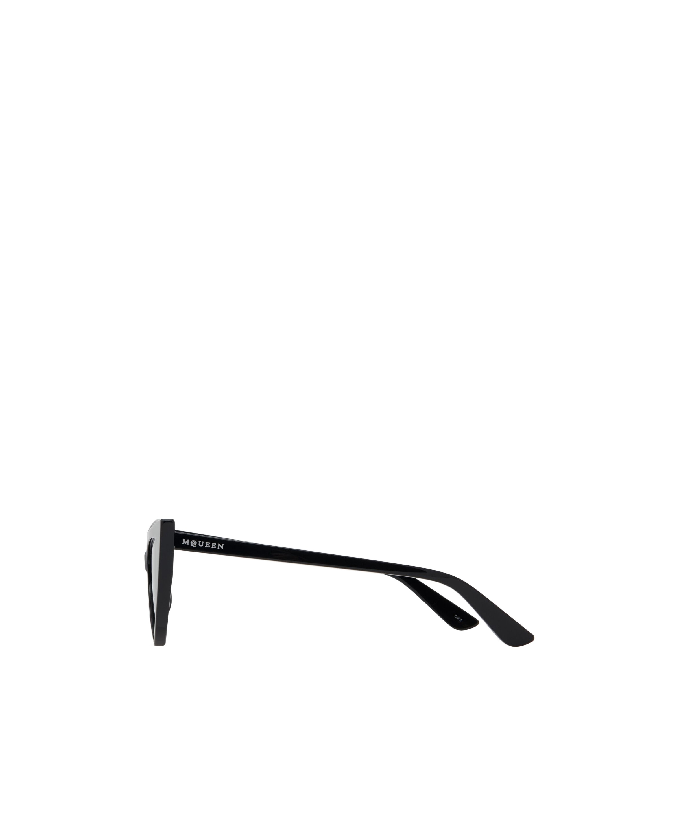 Alexander Mcqueen Women's Spike Sunglasses In Black/smoke