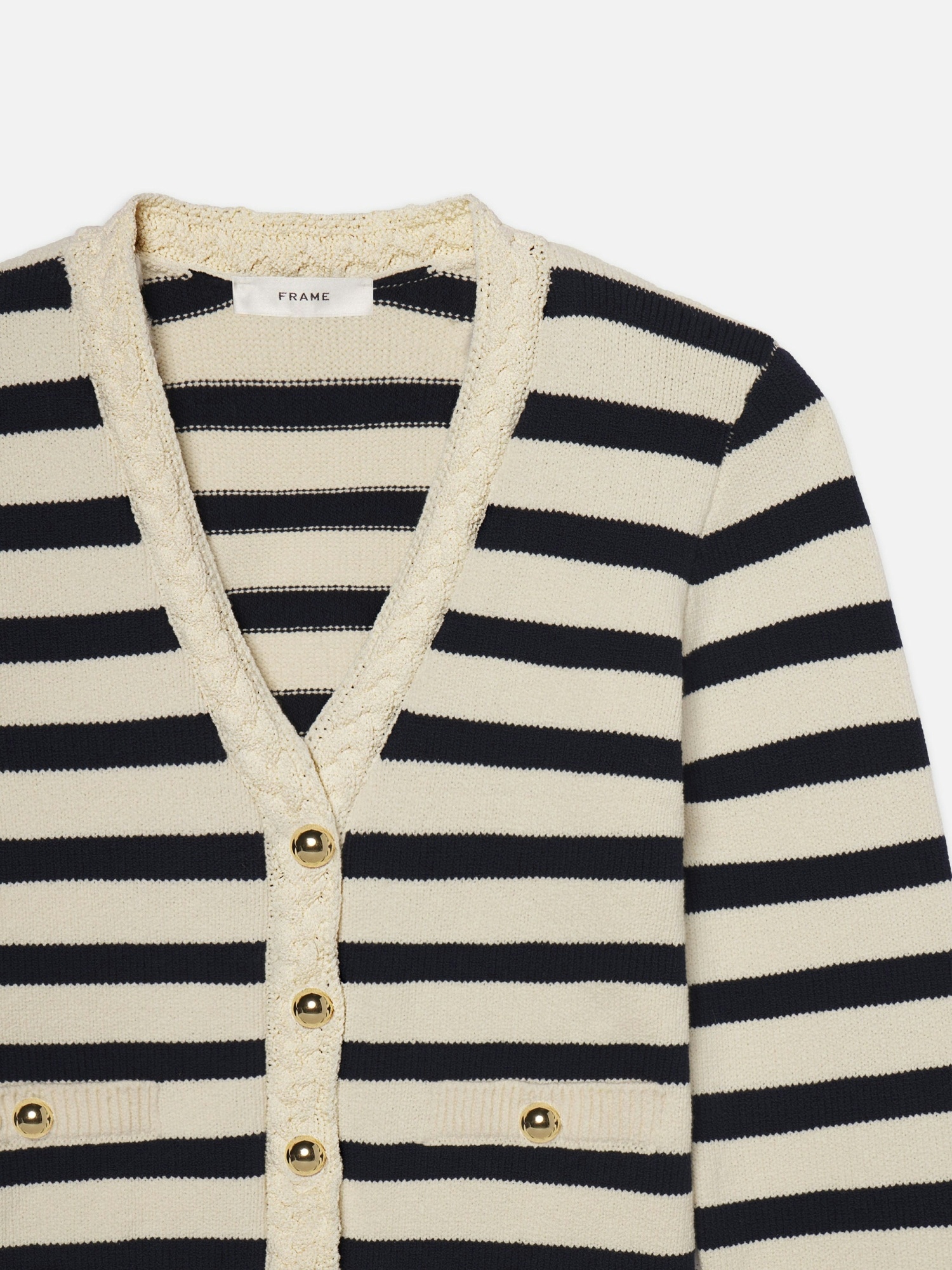 Frame Long Sleeve Cardigan