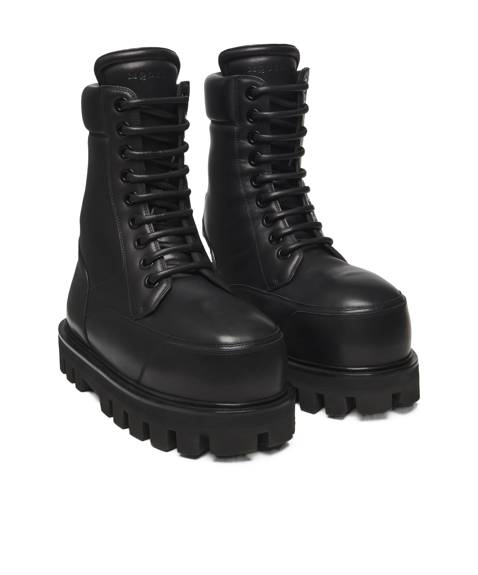 Alexander Mcqueen "large Bulky Combat In Black