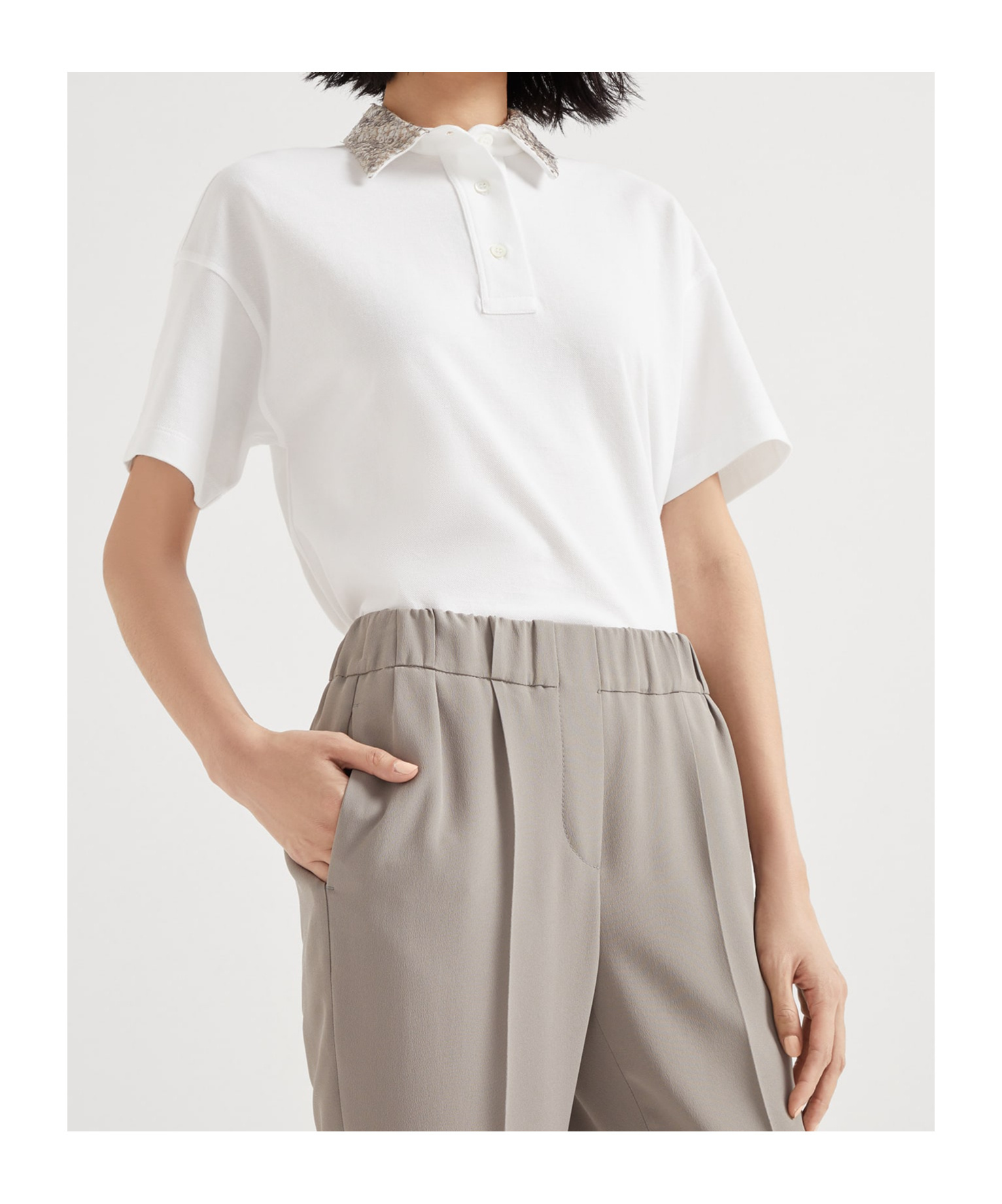 Brunello Cucinelli Pants Woman Color Sand In Nude