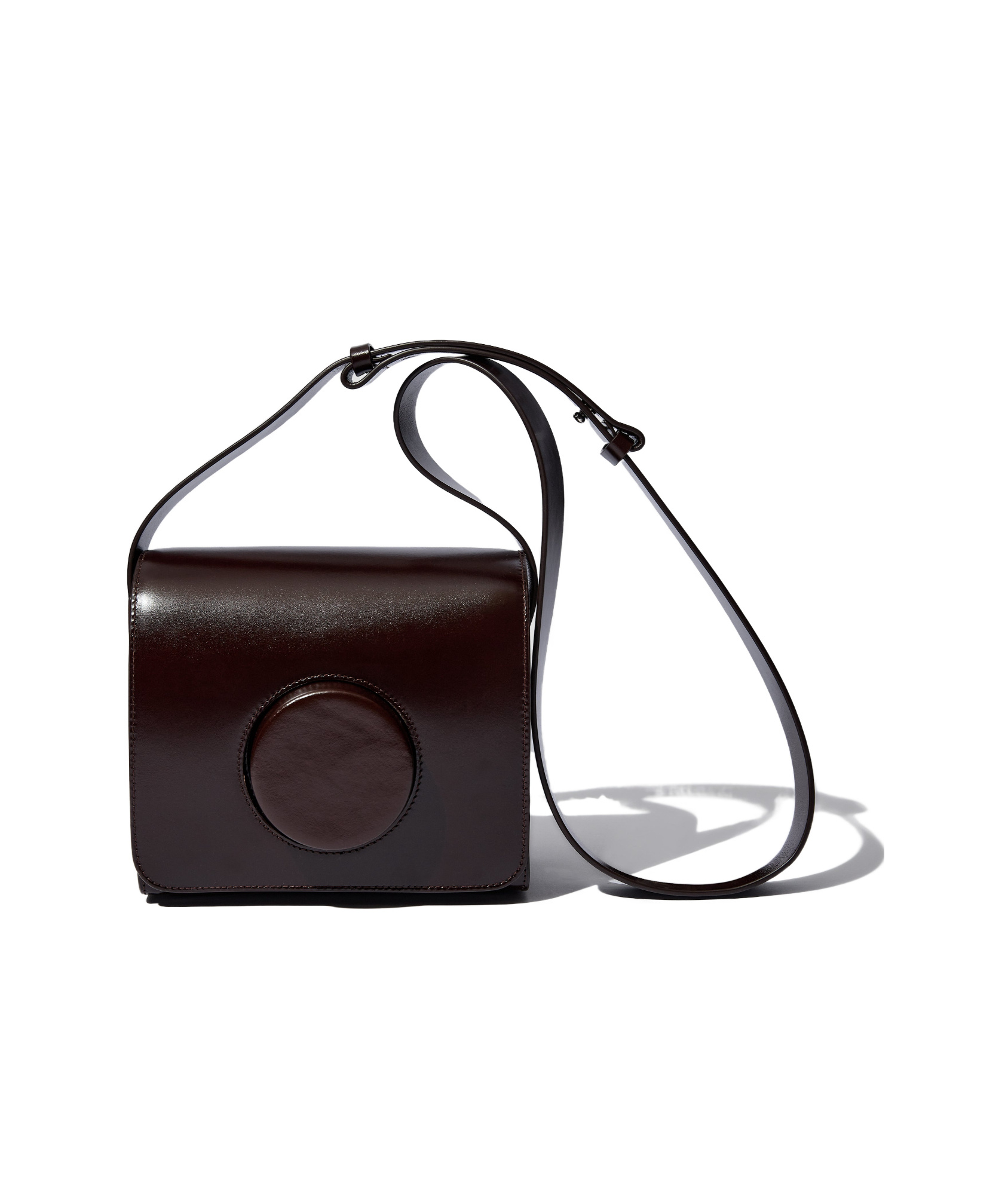 Shop Lemaire Camera Shoulder Bag In Black