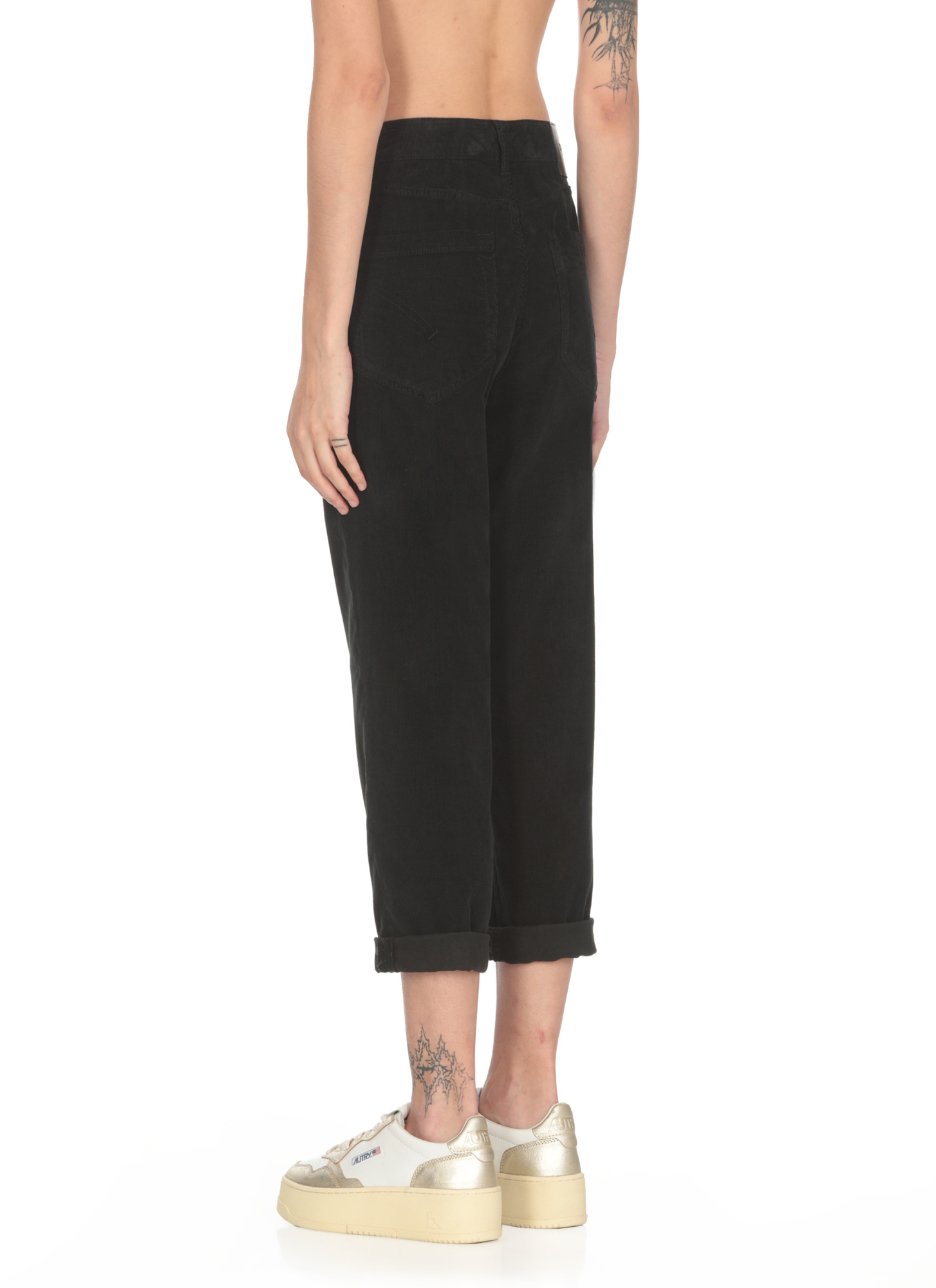 Dondup Woman Pants Black Size 31 Cotton, Elastomultiester, Elastane In Black
