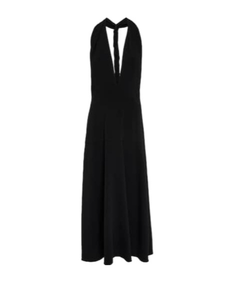 Proenza Schouler Matte Viscose Crepe Twist-back Maxi Dress In Black