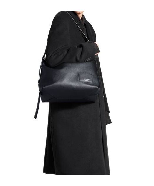 Balenciaga Large Credit Messenger Bag In Black