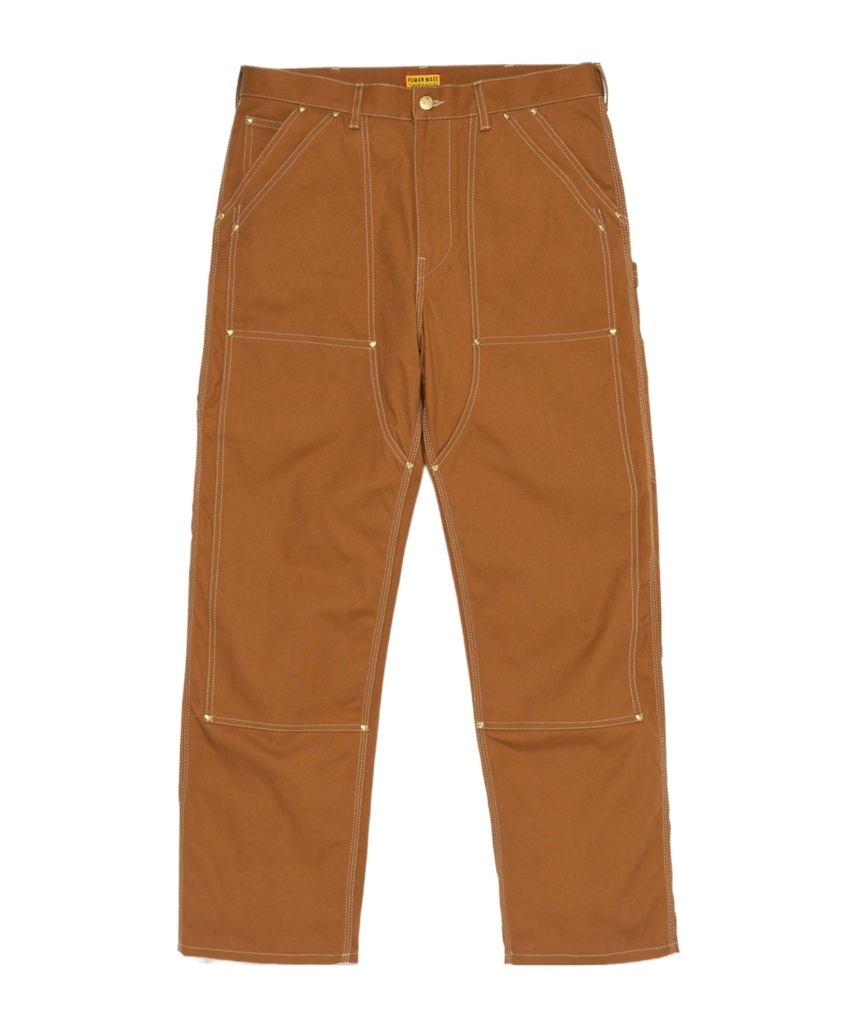 Human Made Duck Work Stitch-detail Cargo Pants In Brown