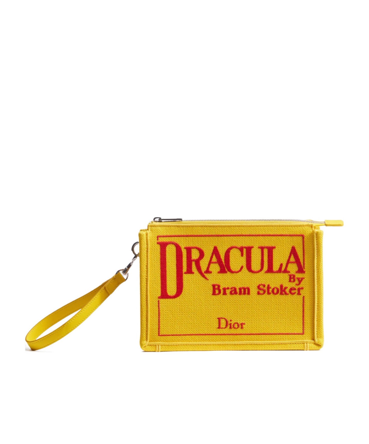 Dior A5 Triangle Pouch In Yellow