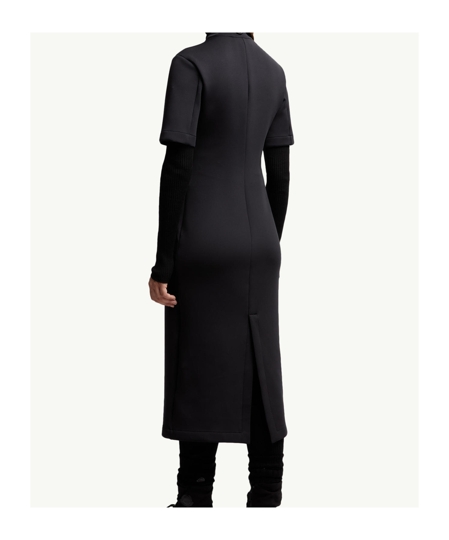 Moncler X Ee72 By Edward Enninful Midi Dress In Black