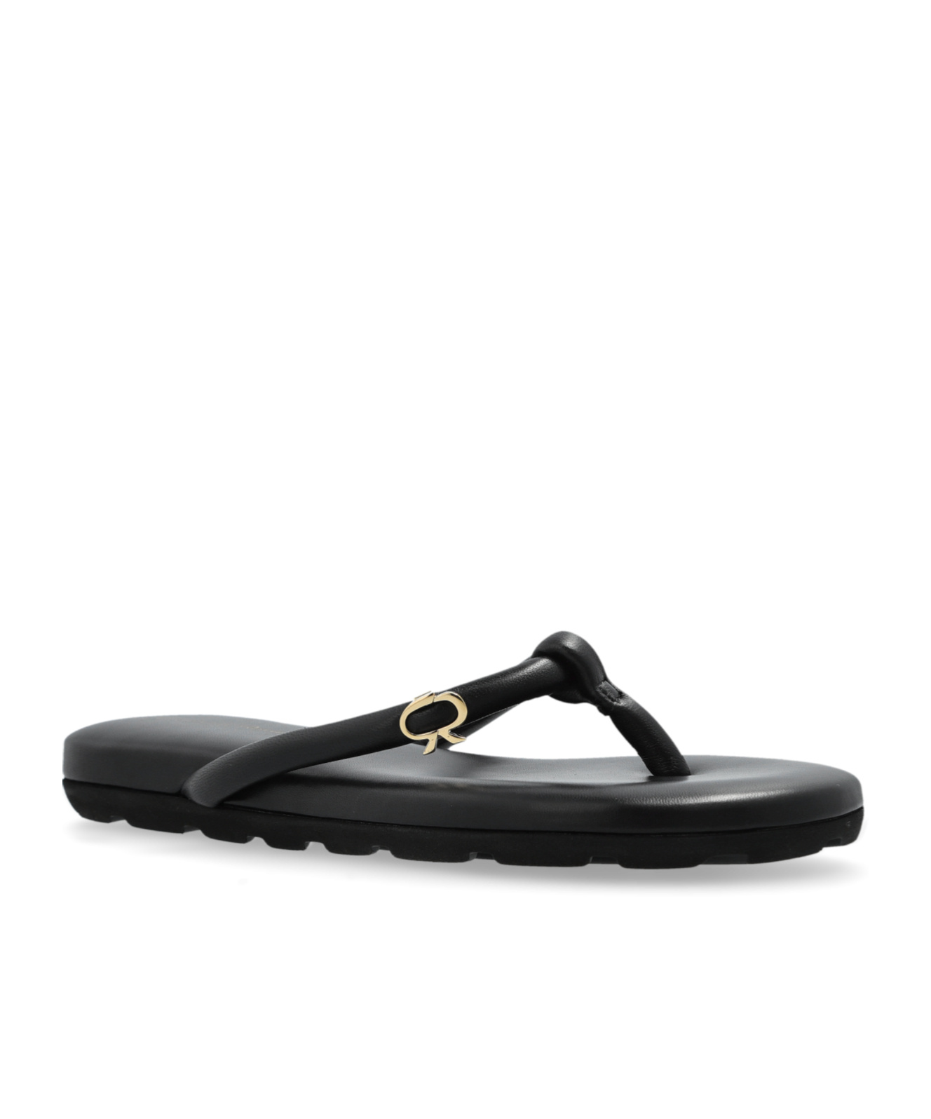 Gianvito Rossi Fiji Nappa Leather Flip-flops In Black