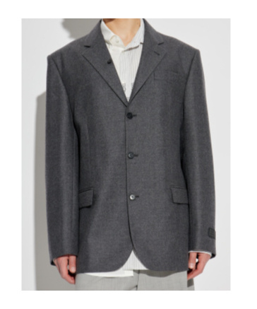 Mm6 Maison Margiela Tailored Blazer In Gray