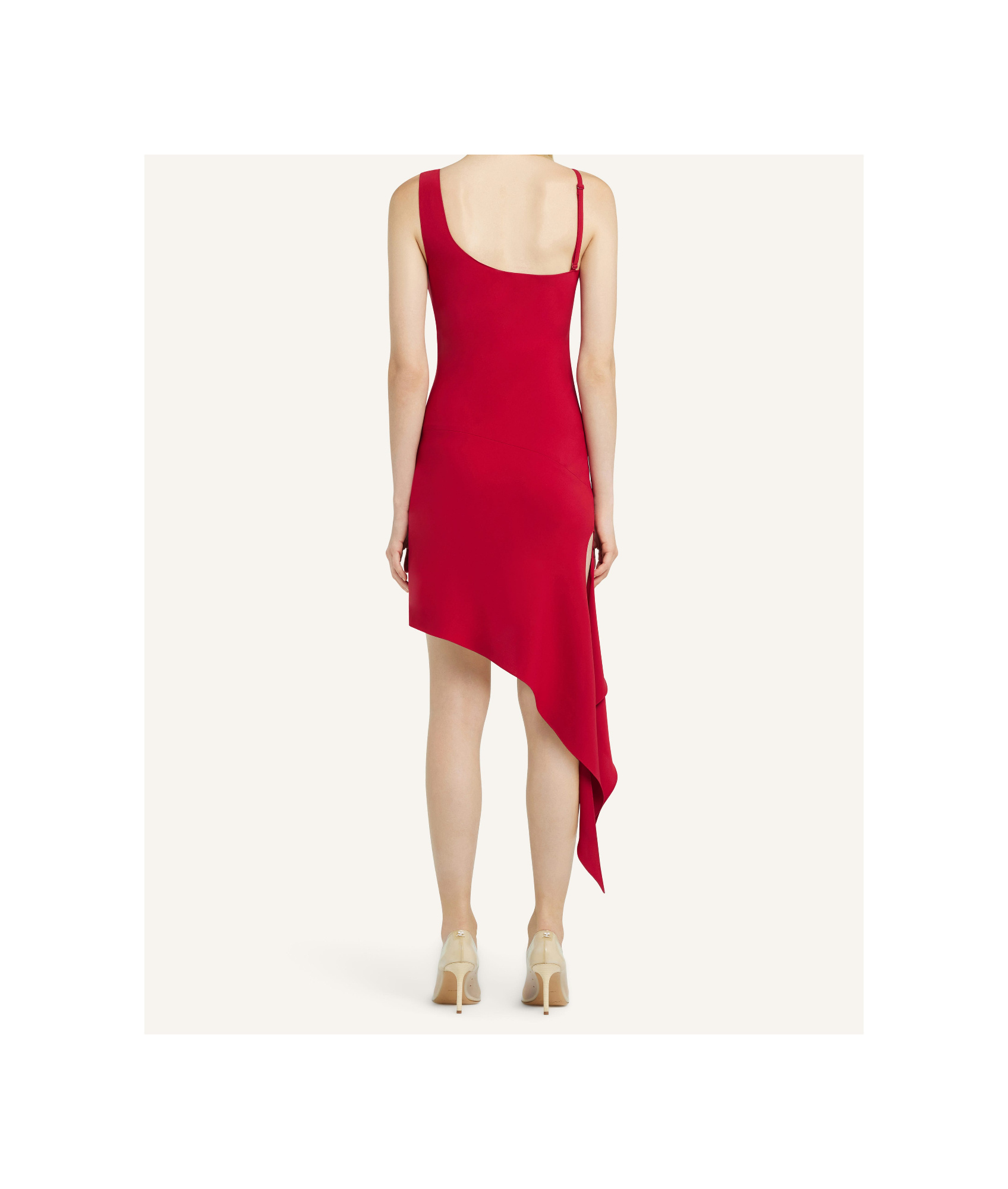 Shop Courrèges Knot Dress In Red