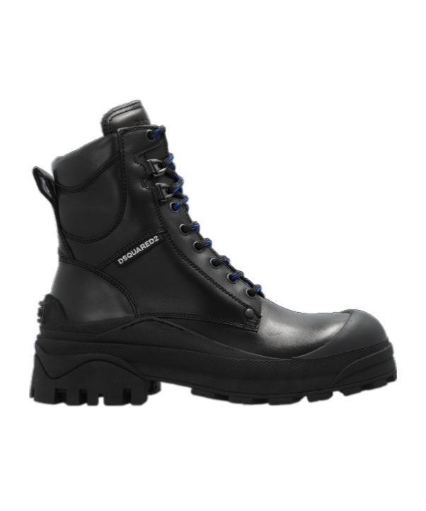 Shop Dsquared2 Urban Combat Boots In Black