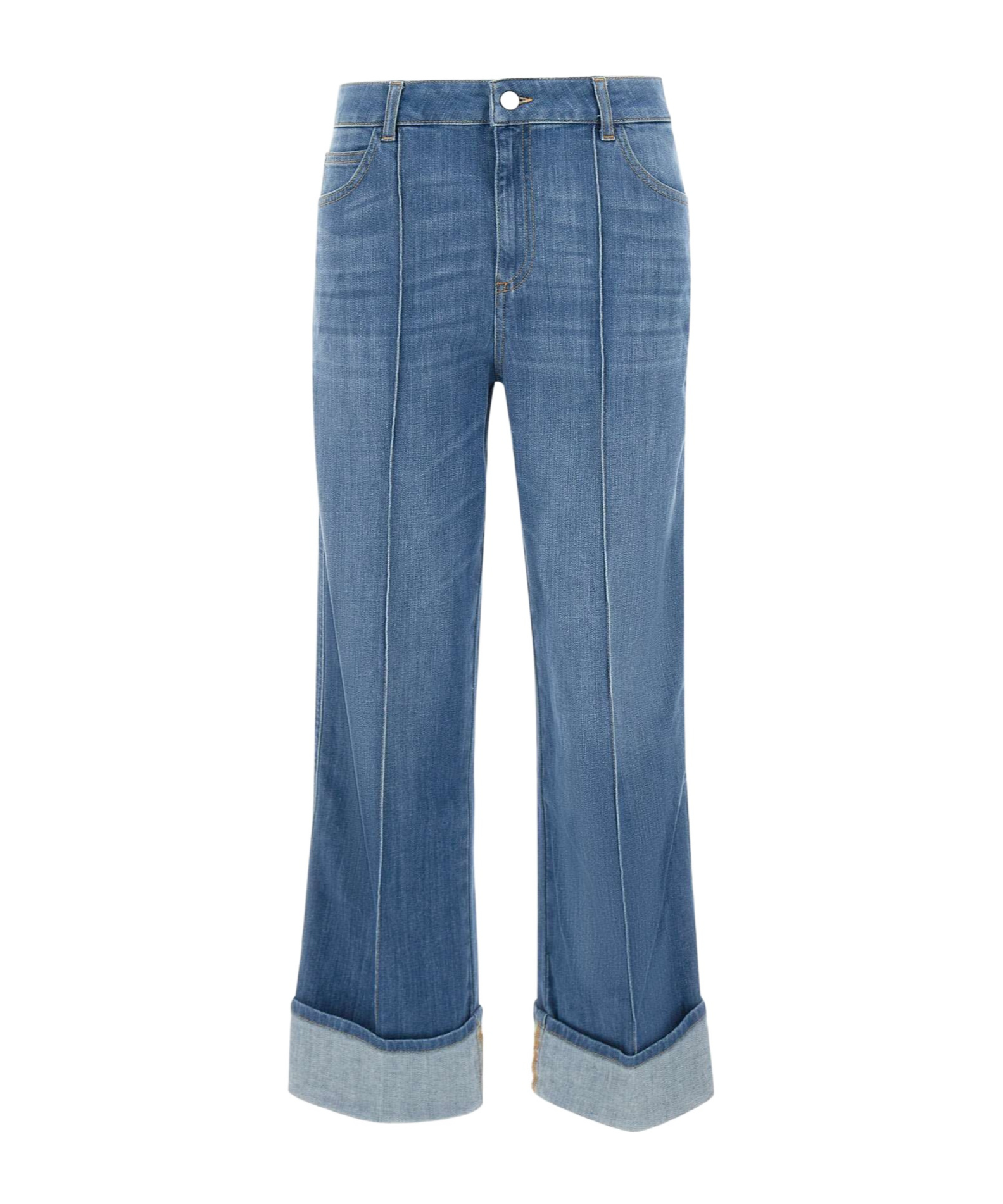 Kaos Piped-trim Jeans In Blue