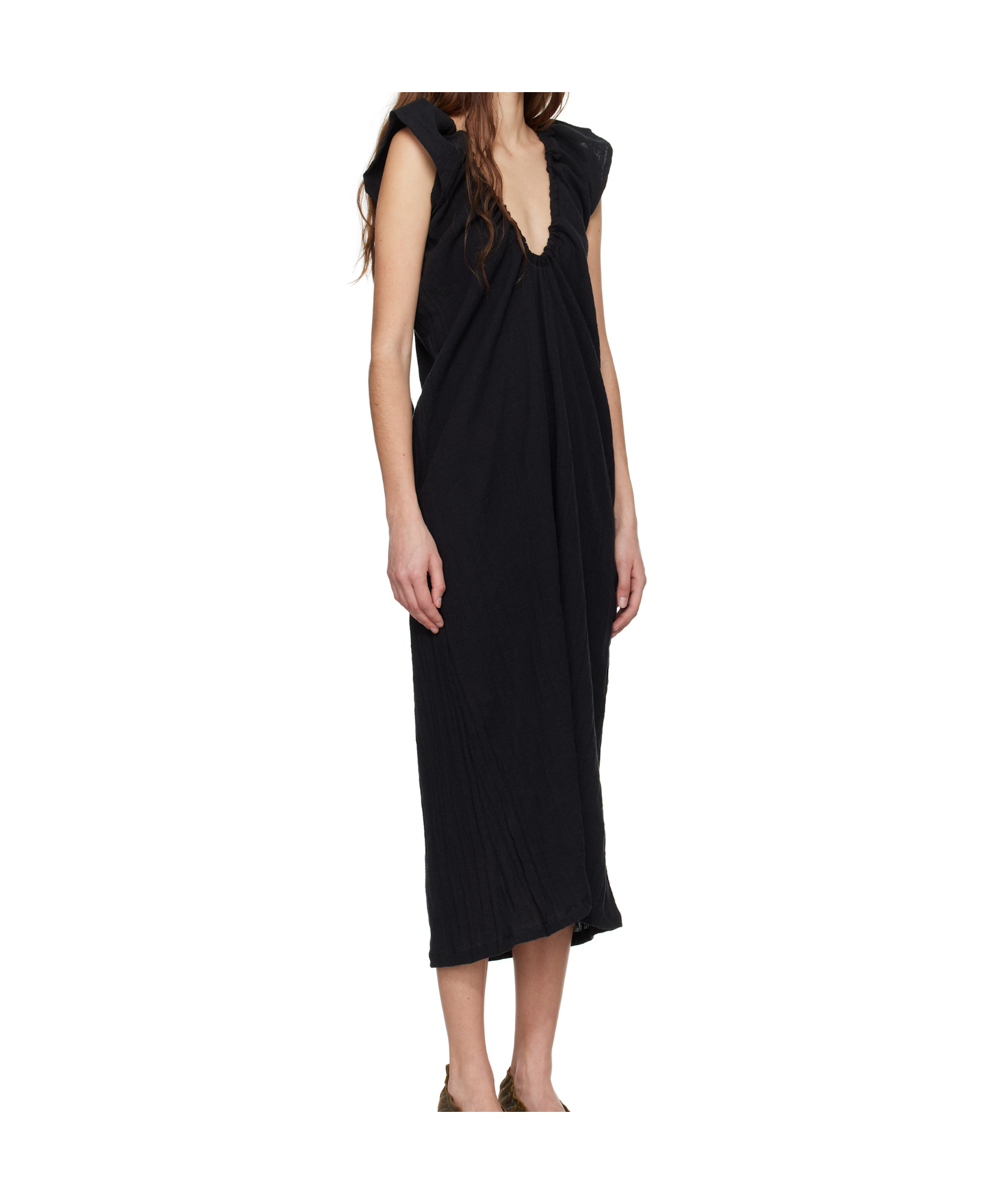 Baserange Max Maxi Dress In Black