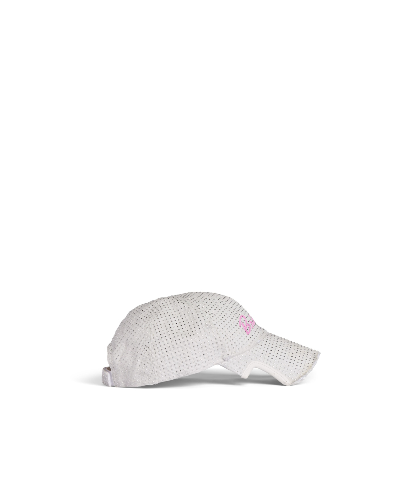 Balenciaga Music  Britney Spears Series Cap In Dirty White/pink In White