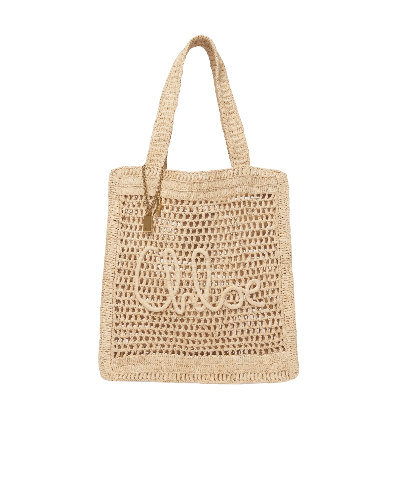 Chloé Summer Banana Crochet Tote Bag