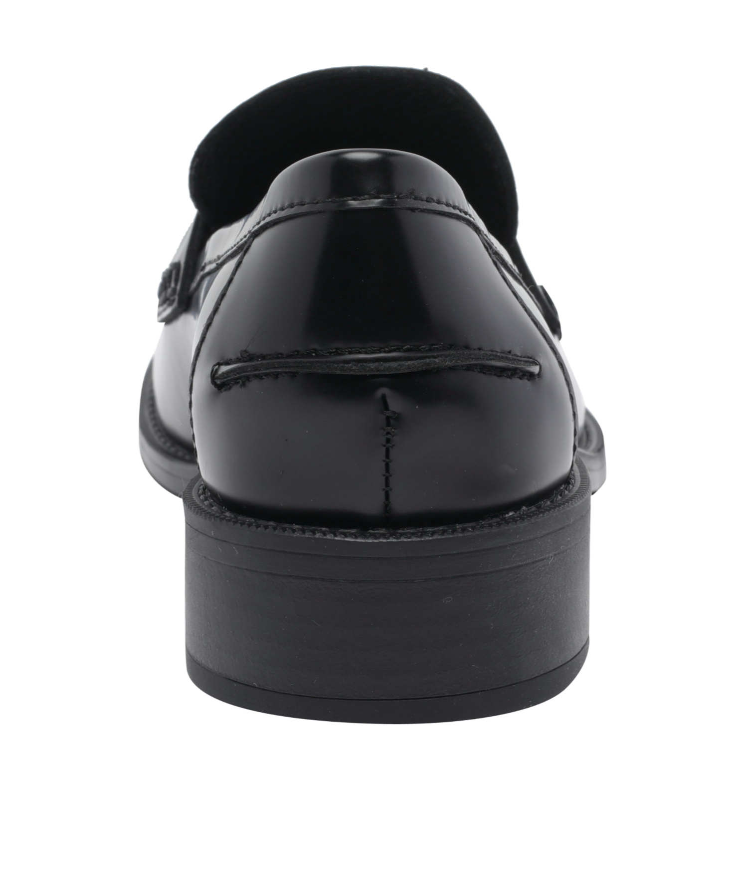 Ash Penny Leather Loafers In Black