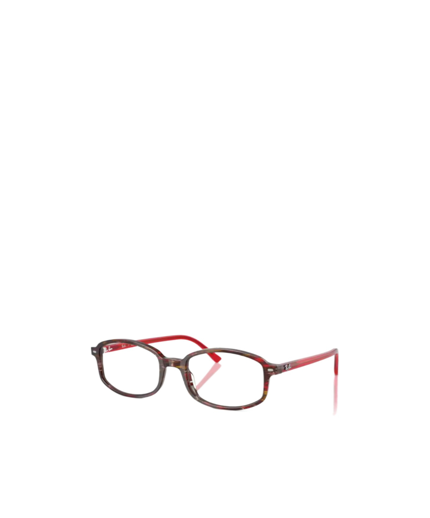 Ray Ban Geometric Frame Plain Glasses In Gray