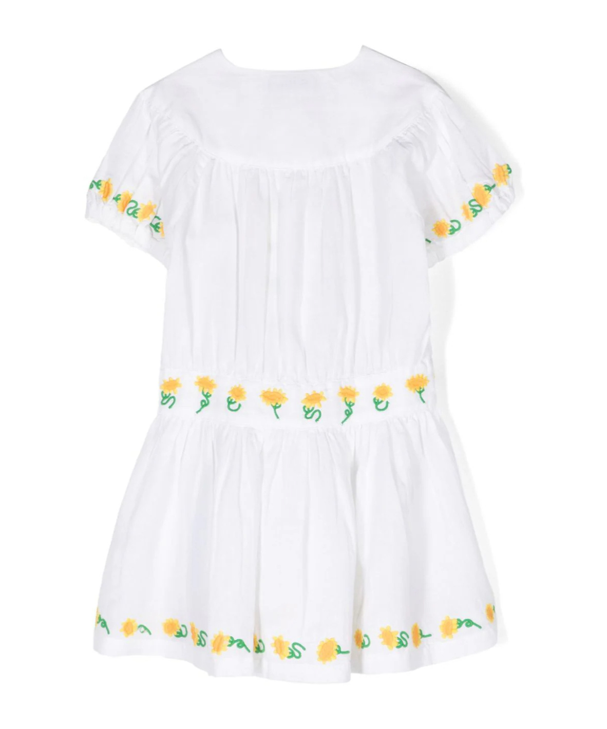 Shop Stella Mccartney Embroidered Dress In White