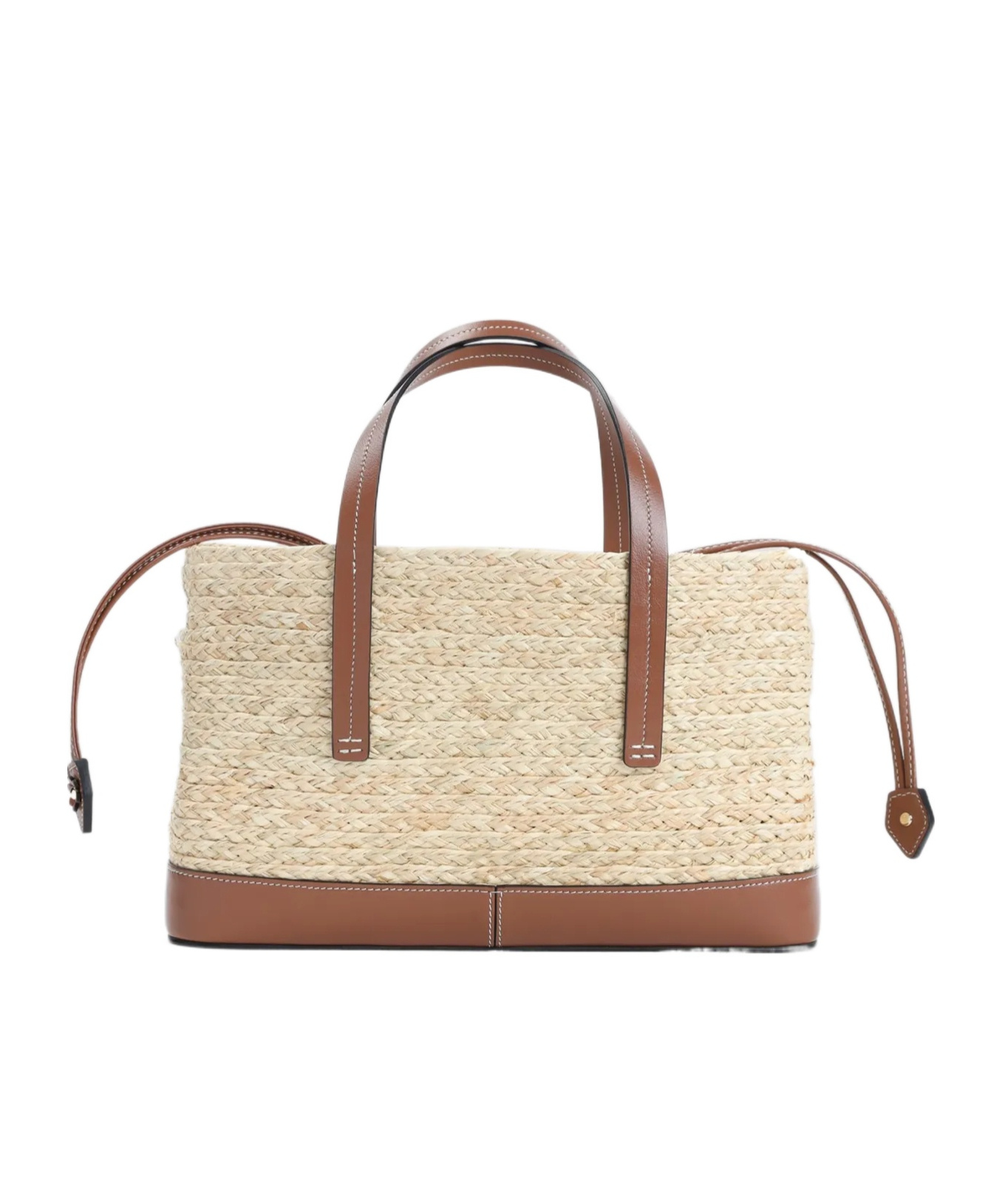 ROGER VIVIER VIV' SKATE SMALL SHOPPING BAG IN RAFFIA