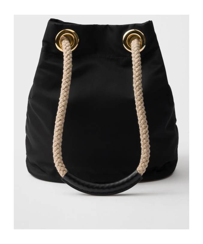 Prada Mariner Re-nylon Small Bucket Bag In Black