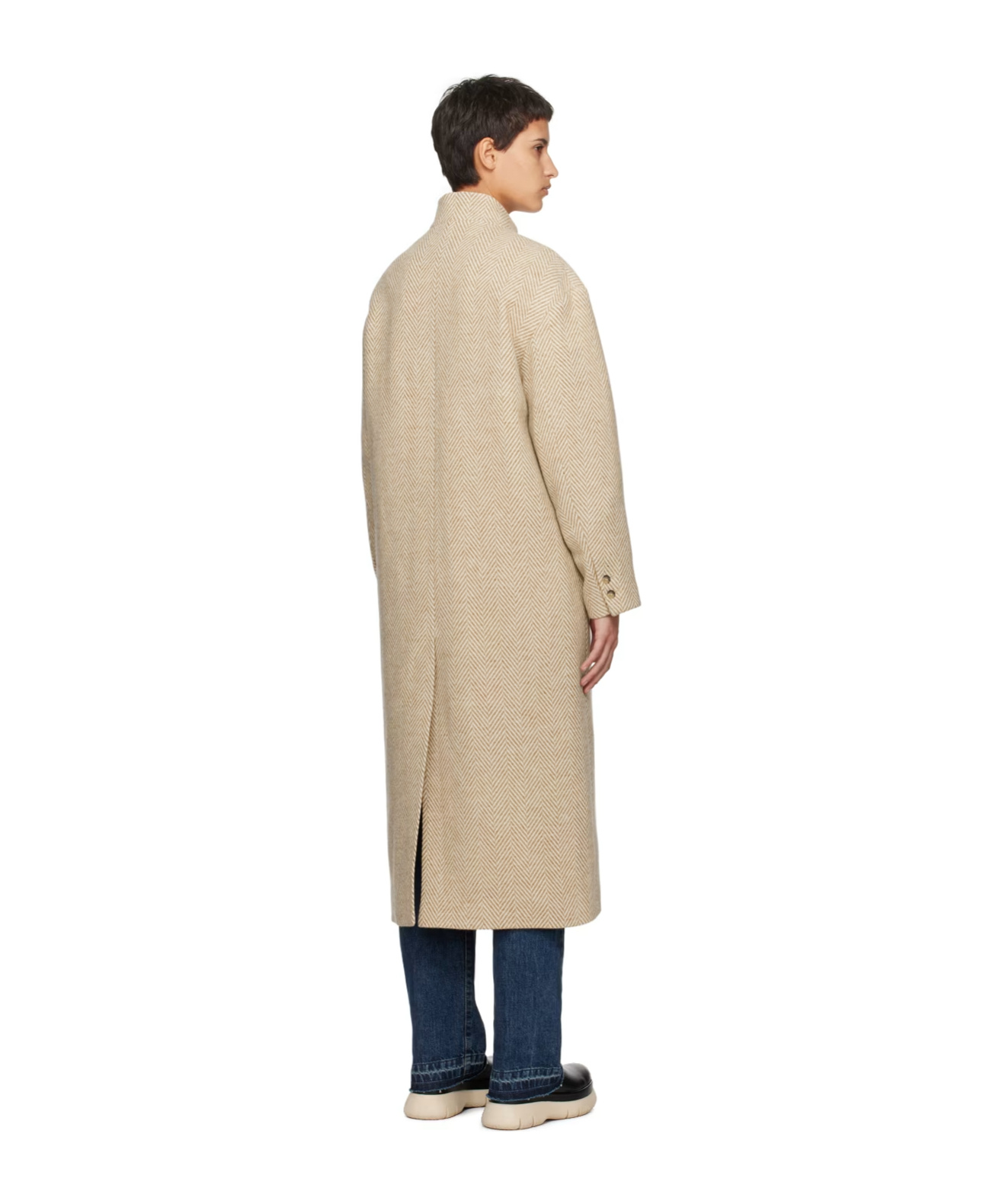 Isabel Marant Étoile Sabine Button Coat In Nude