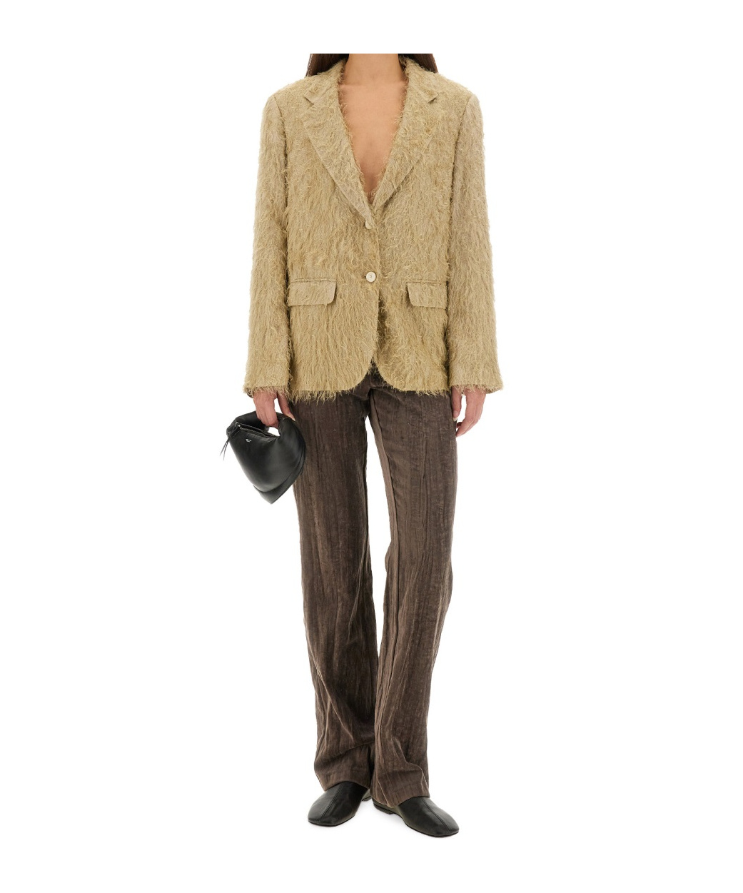 Alysi Single-breasted Casual Jacket In Yellow