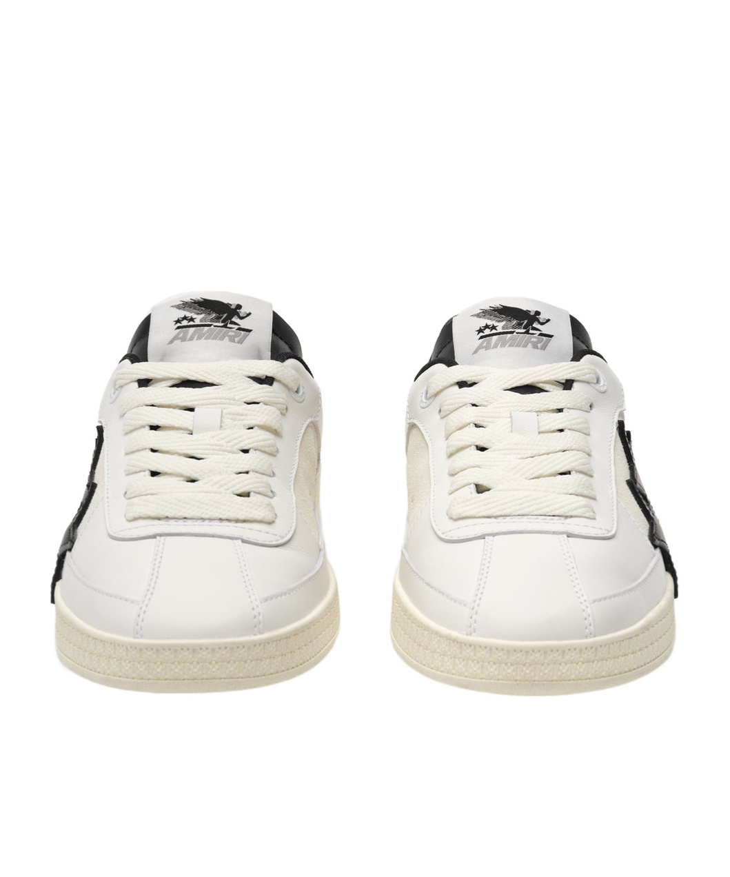 Amiri Pacific Low Top Sneaker With Star Patches In Nude
