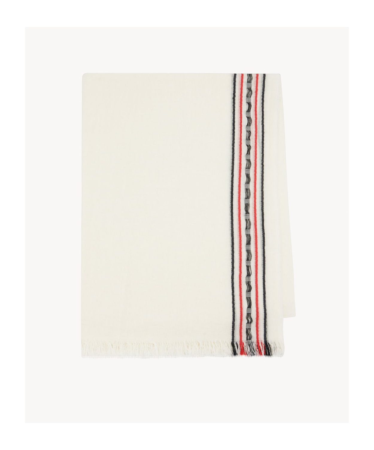 The Row Striped Scarves In White