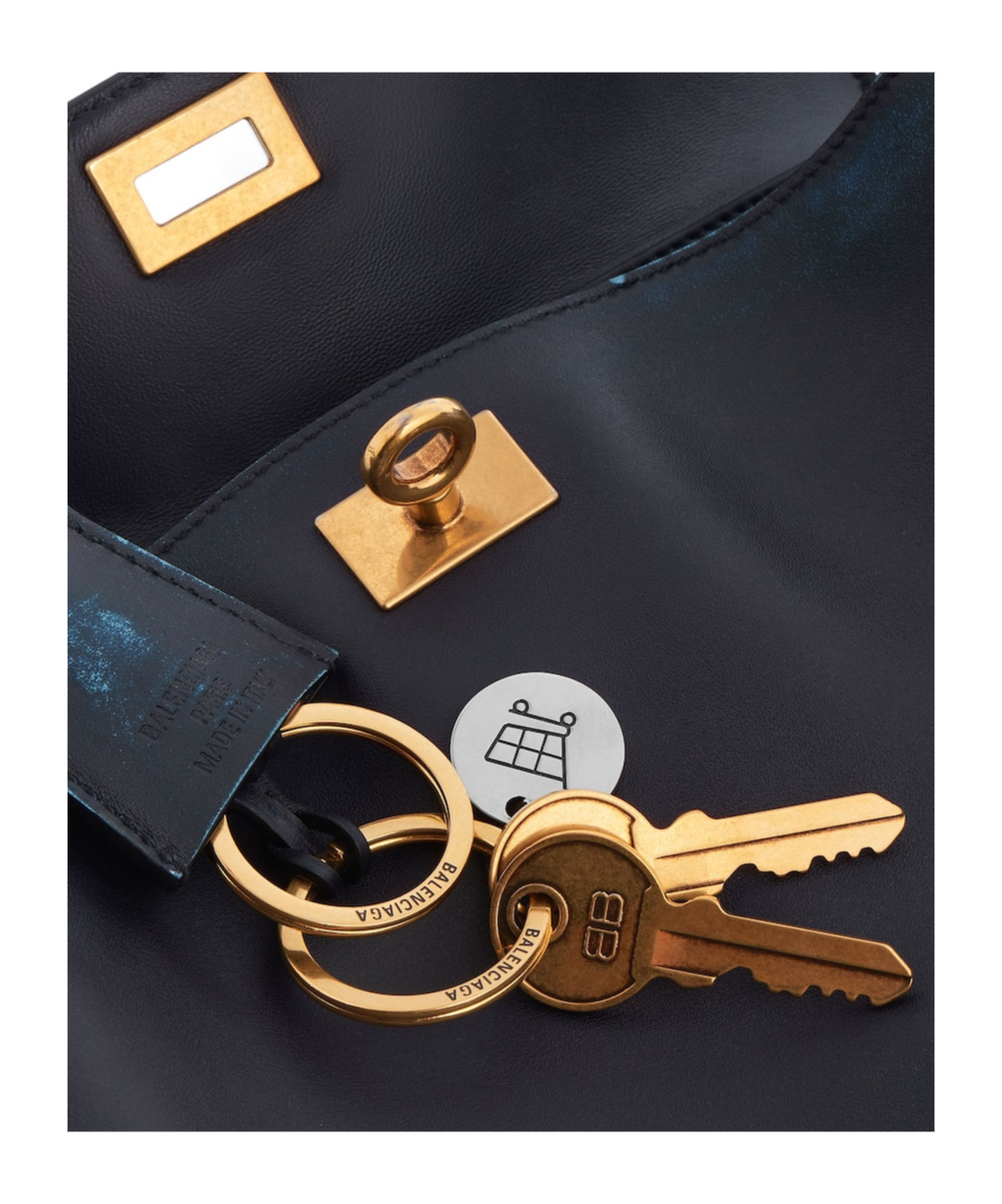 Balenciaga Women's Rodeo Handbag Mini With Charms In Marine Blue