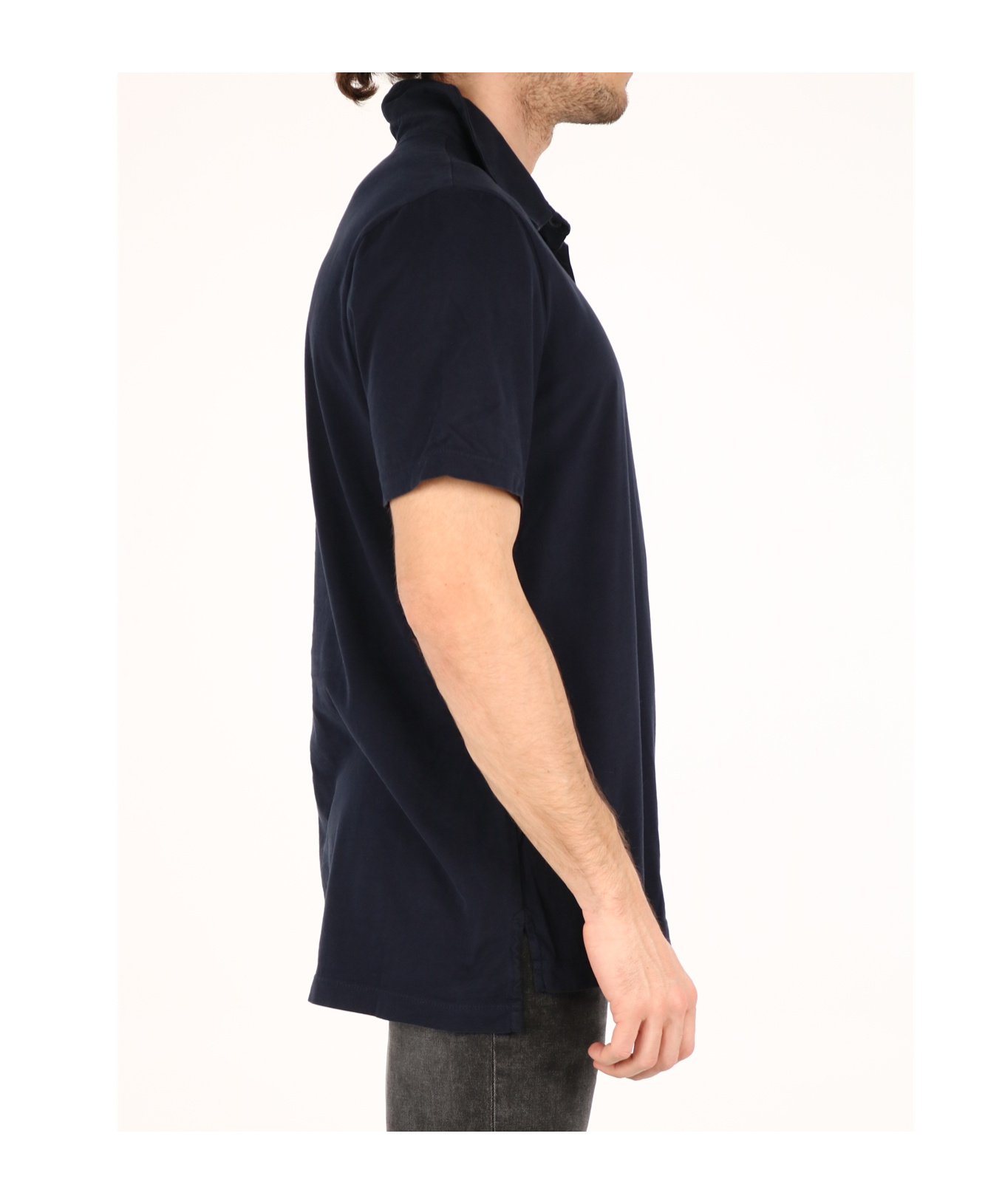 James Perse Classic Polo Shirt In Black
