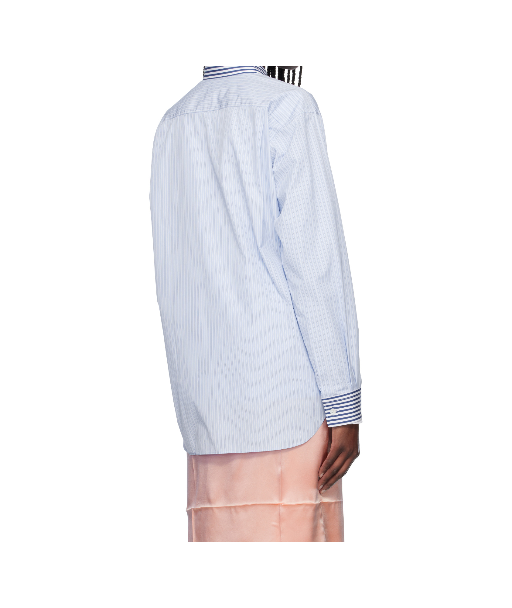 Comme Des Garçons Striped Long-sleeved Shirt