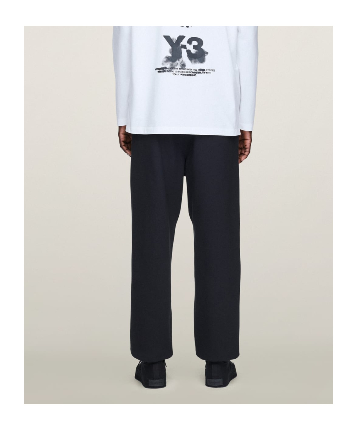 Y-3 Adidas Cotton Track-pants In Black
