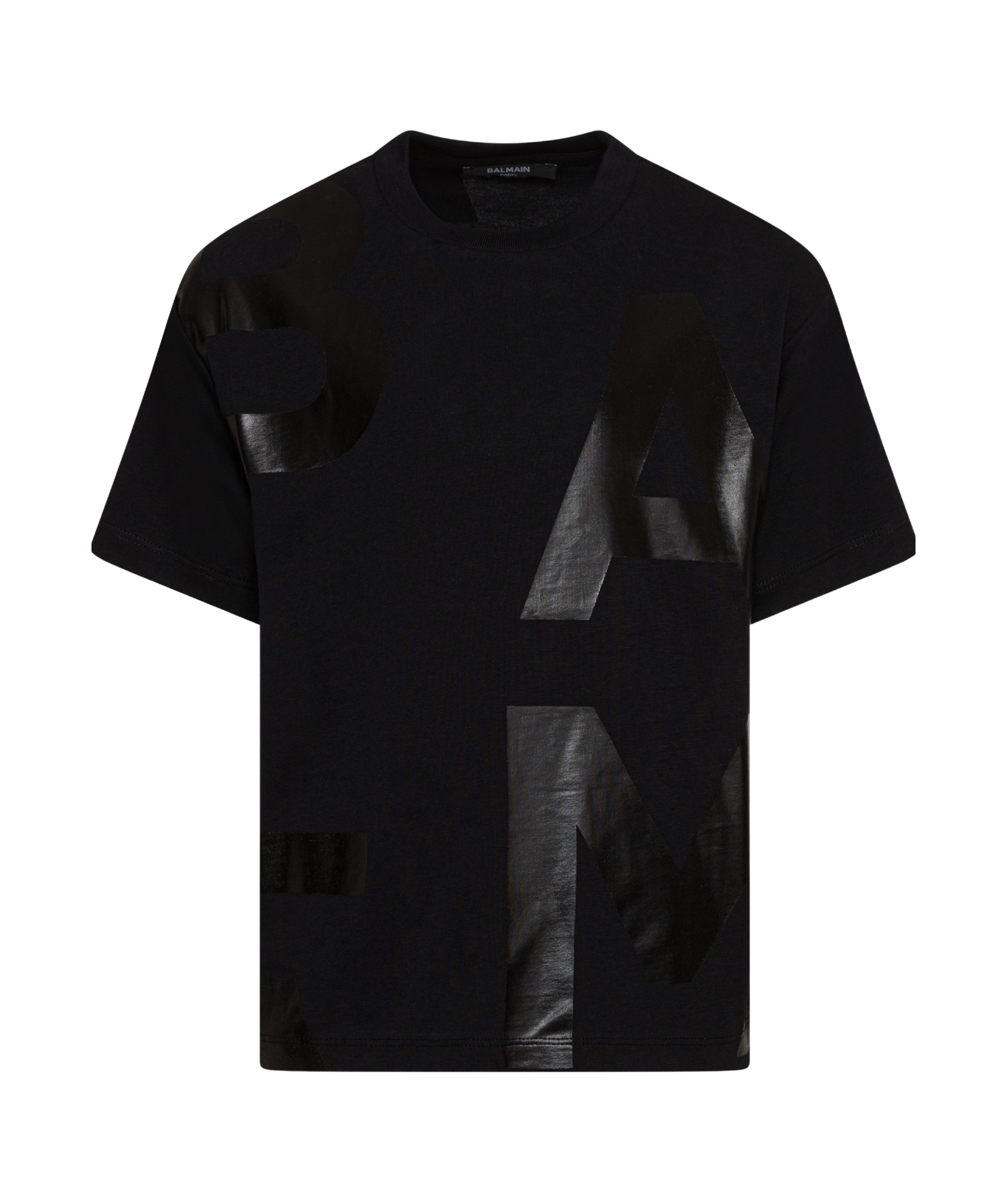 Balmain Logo-print Cotton T-shirt In Black