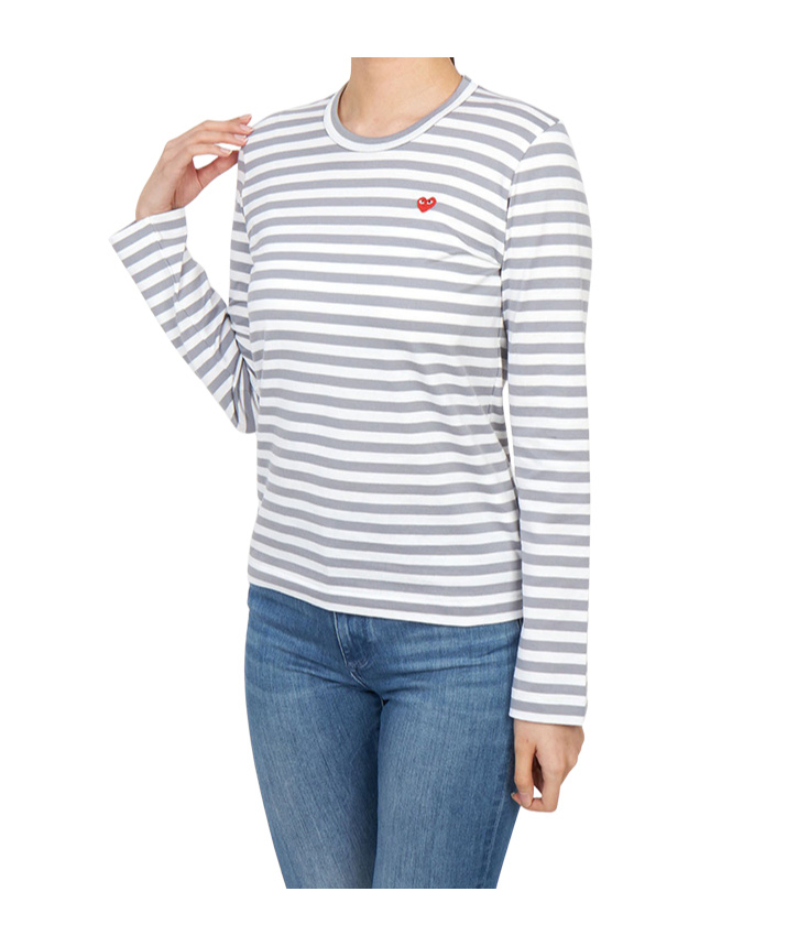 Comme Des Garçons Long-sleeved T-shirt In Blue