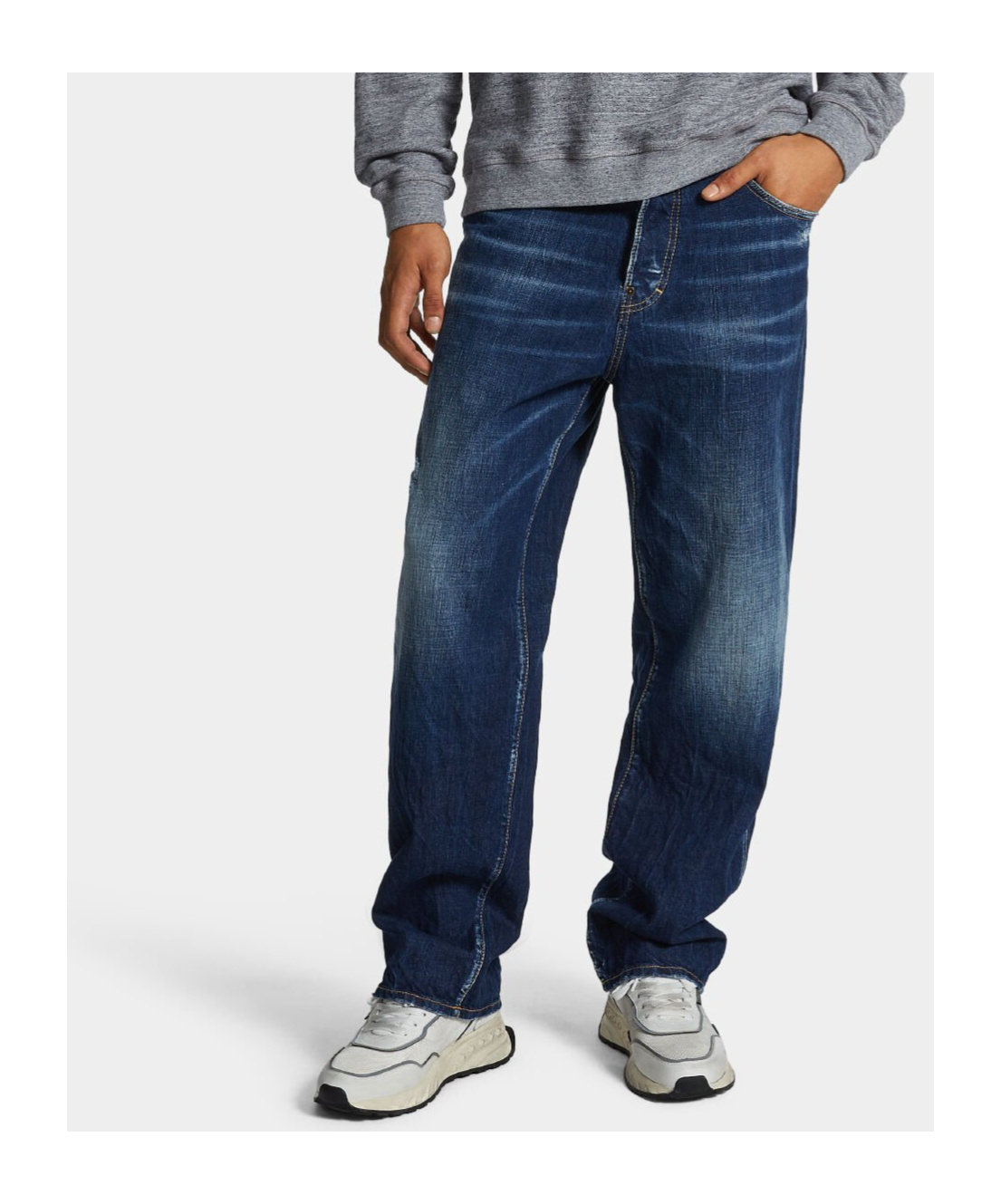 Dsquared2 Wide-leg Jeans In Blue