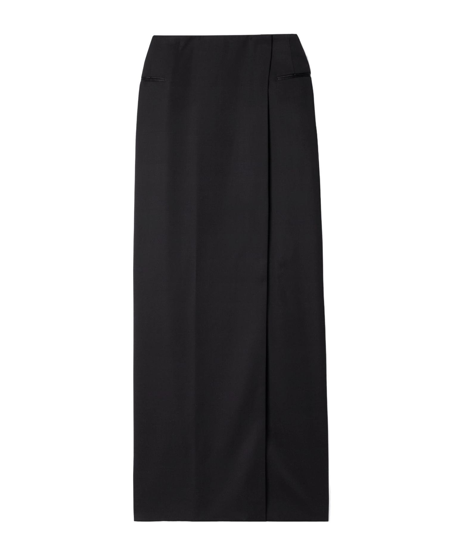 Brioni Wrap Maxi Skirt In Black