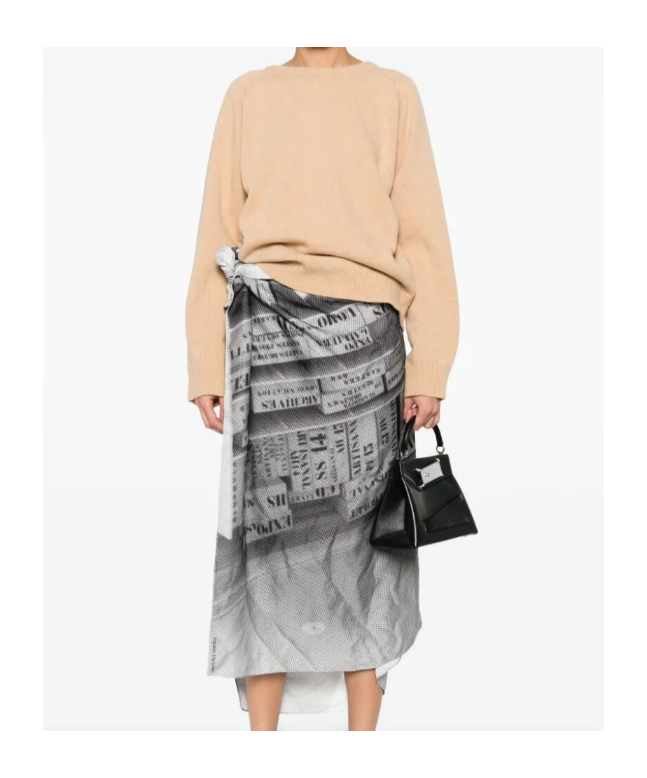 Maison Margiela V Back Neckline Wool Jumper Clothing In Nude