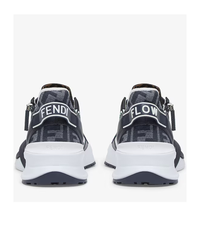 Fendi Mania Flow Runnning Sneakers In Black
