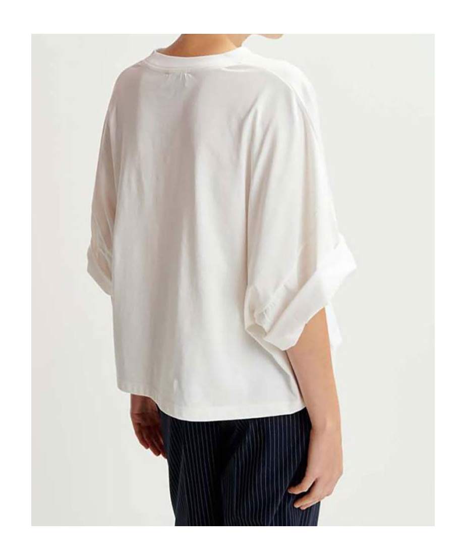 Essentiel Antwerp Hadio Embroidered T-shirt In White